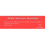 Hide OpenCart version number until logged in